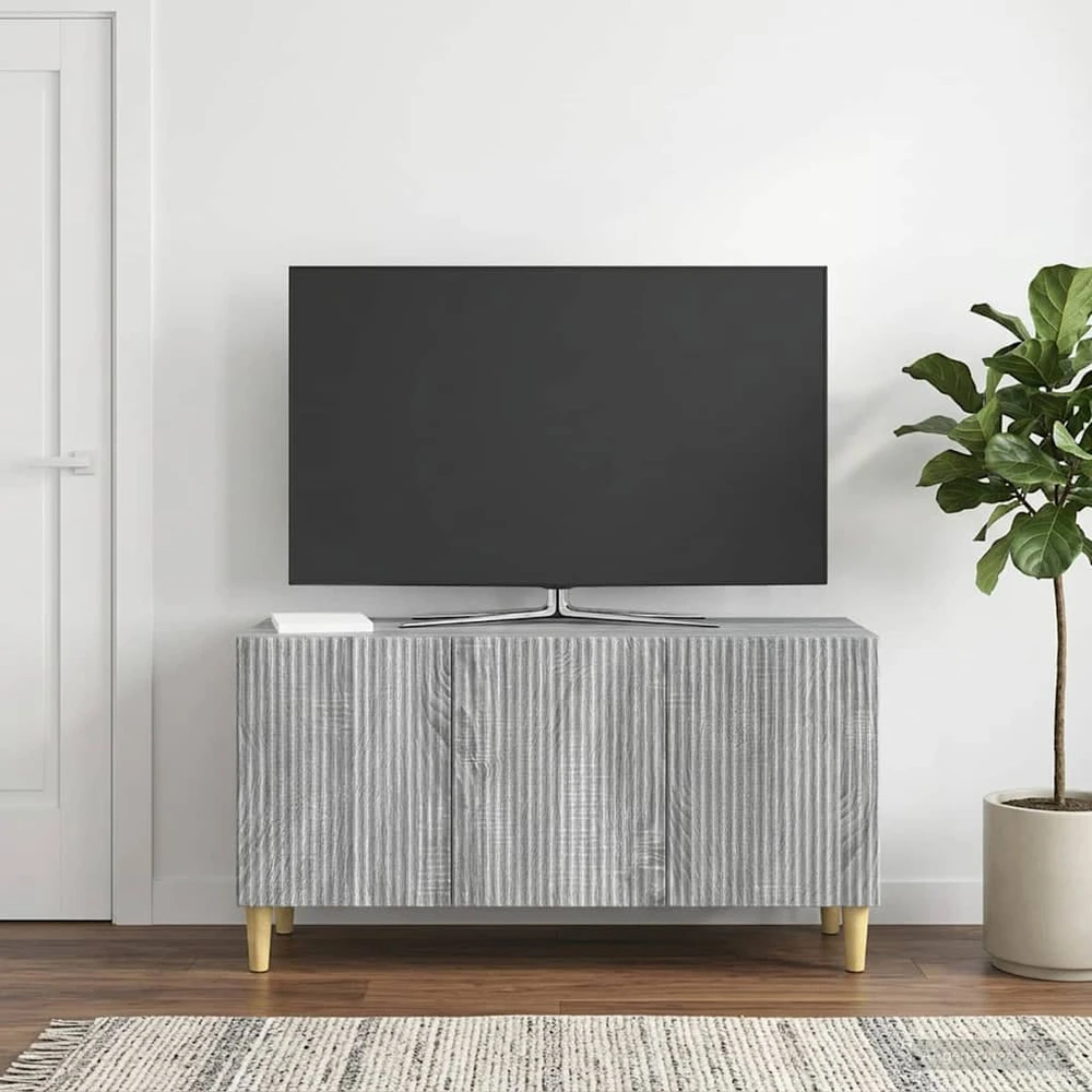 TV staliukas Televizoriaus spintelė 99 x 34,5 x 50 cm Pilka sonoma ąžuolo