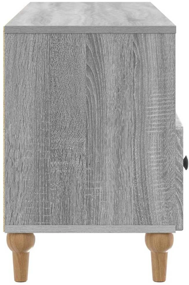 TV staliukas Televizoriaus spintelė 102 x 34,5 x 50 cm Pilka Sonoma