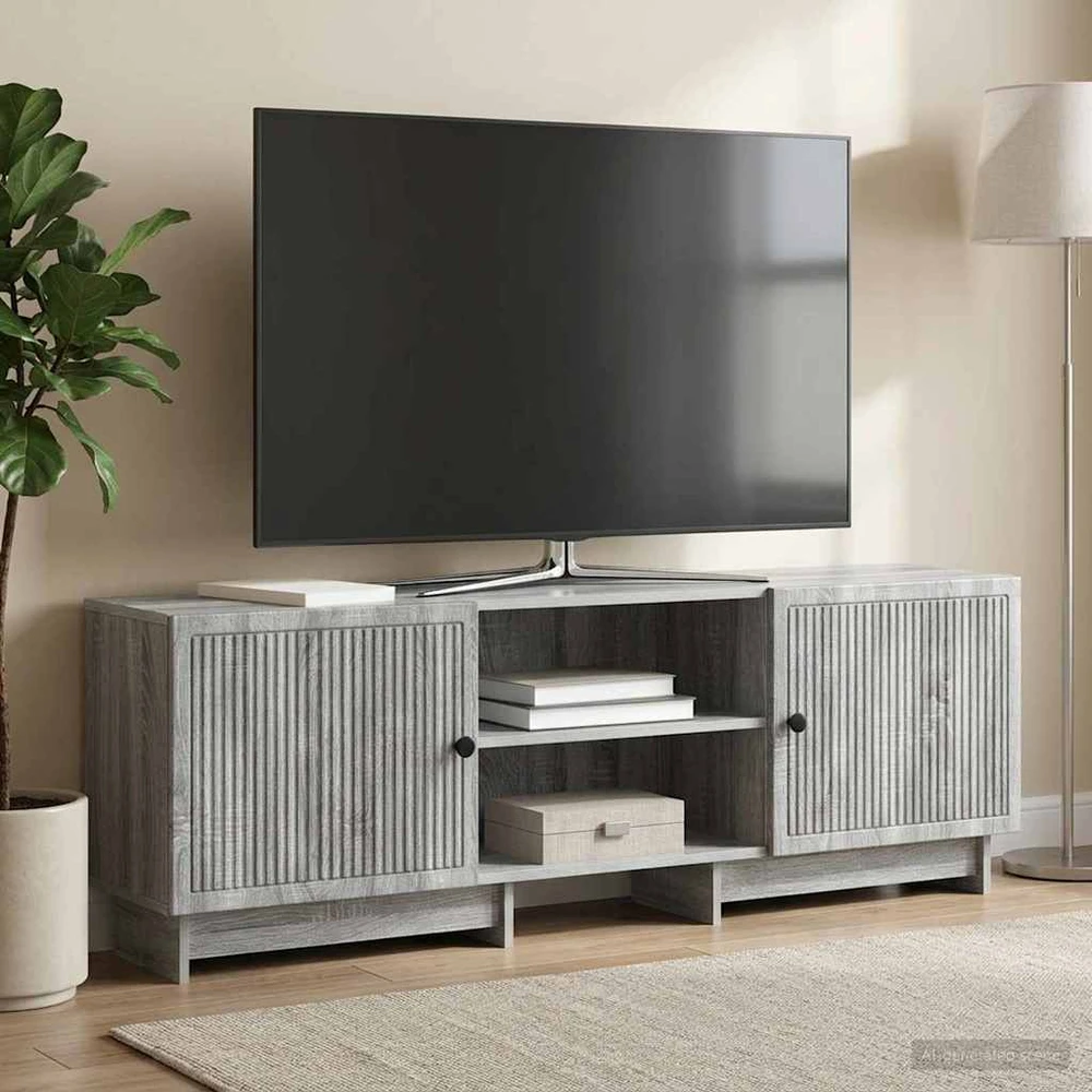TV staliukas Televizoriaus spintelė 150 x 31 x 50 cm Pilka Sonoma