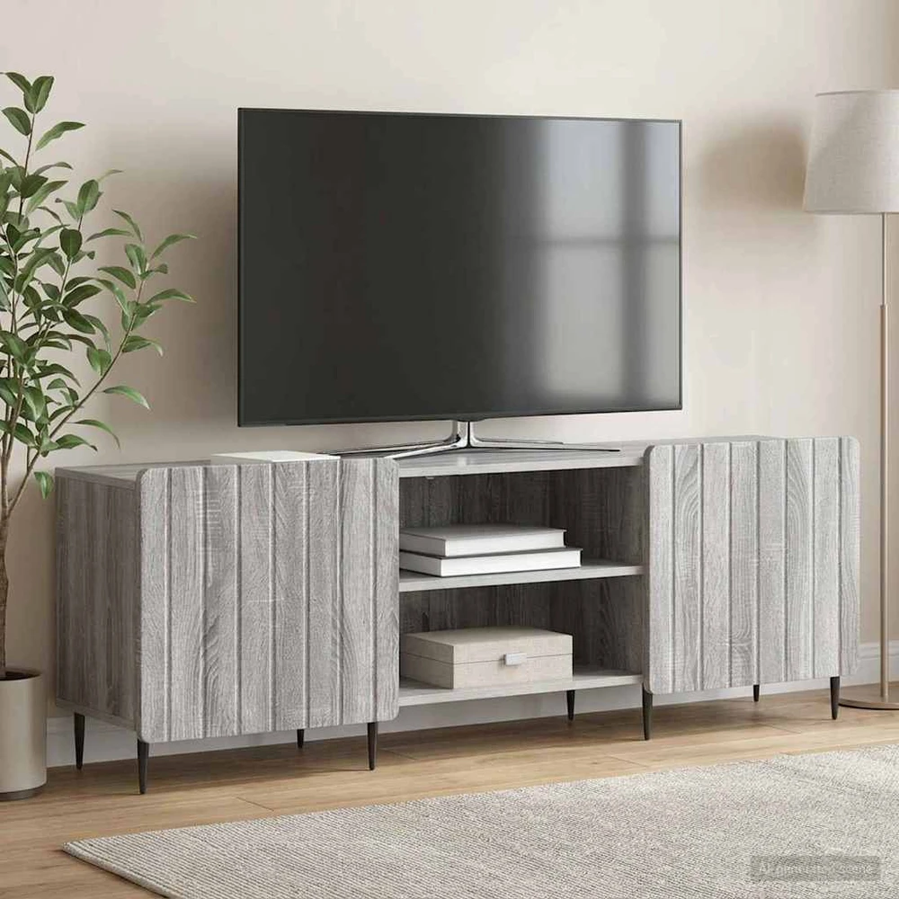 TV staliukas Televizoriaus spintelė Pilka sonoma ąžuolo 150 x 31 x 52 cm