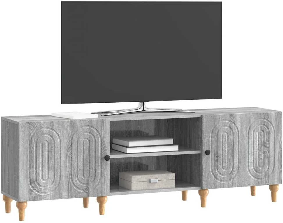 TV staliukas Televizoriaus spintelė 150 x 31 x 50 cm Pilka sonoma ąžuolo