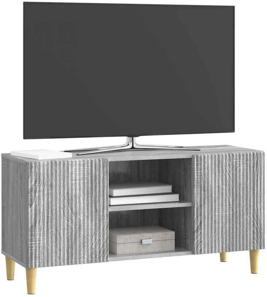 TV staliukas Televizoriaus spintelė 102 x 34,5 x 50 cm Pilka sonoma ąžuolo