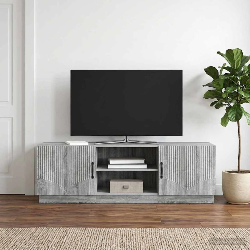 TV staliukas Televizoriaus spintelė Pilka sonoma ąžuolo 150 x 31 x 47 cm