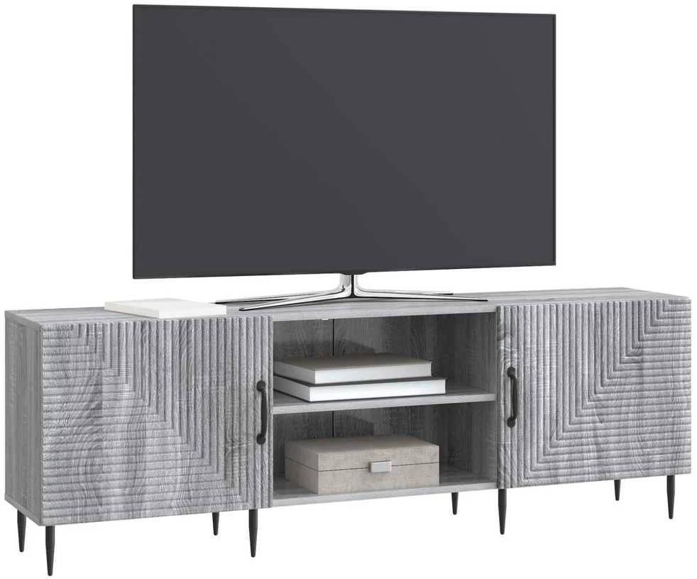 TV staliukas Televizoriaus spintelė 150 x 31 x 50 cm Pilka sonoma ąžuolo