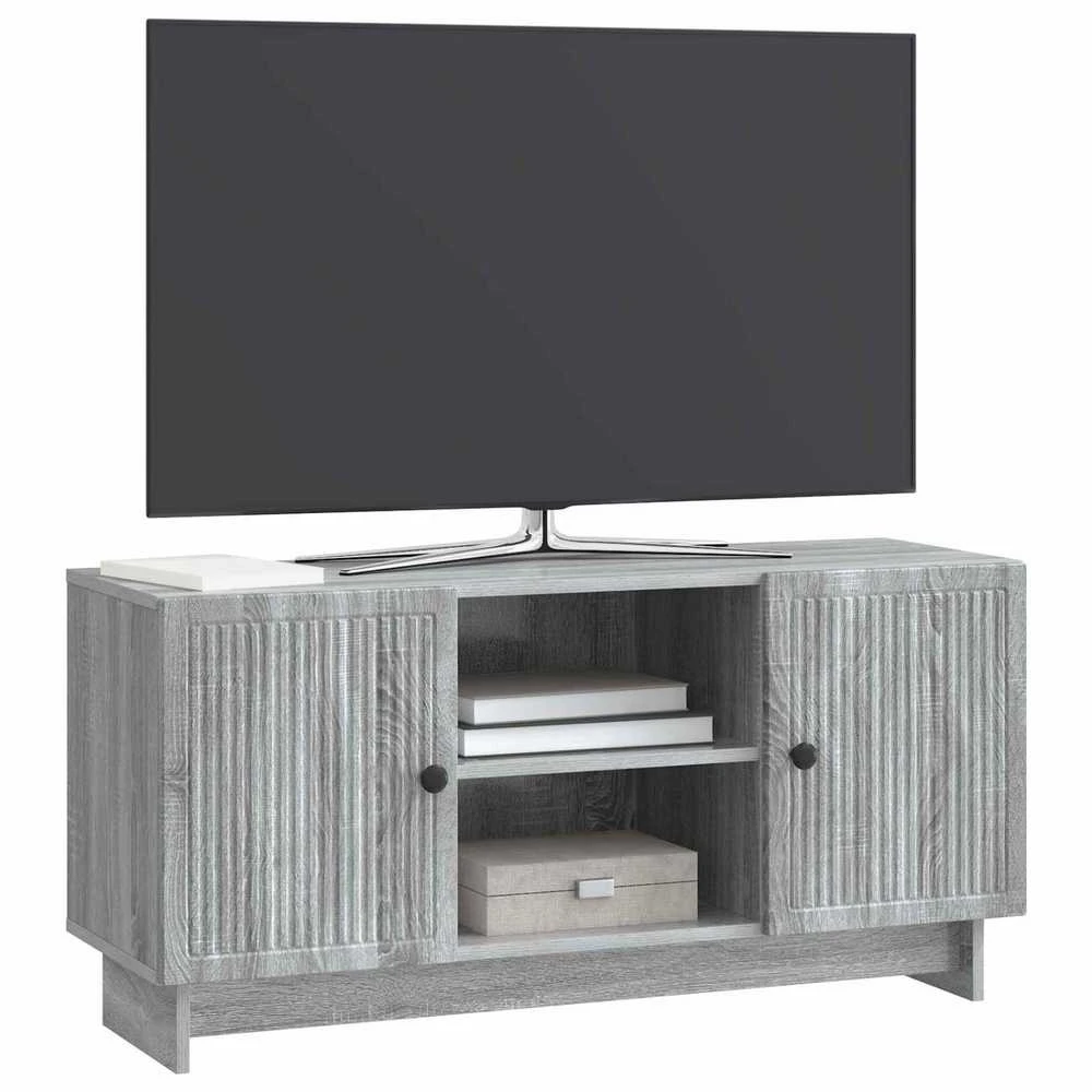 TV staliukas Televizoriaus spintelė 102 x 34,5 x 50 cm Pilka Sonoma