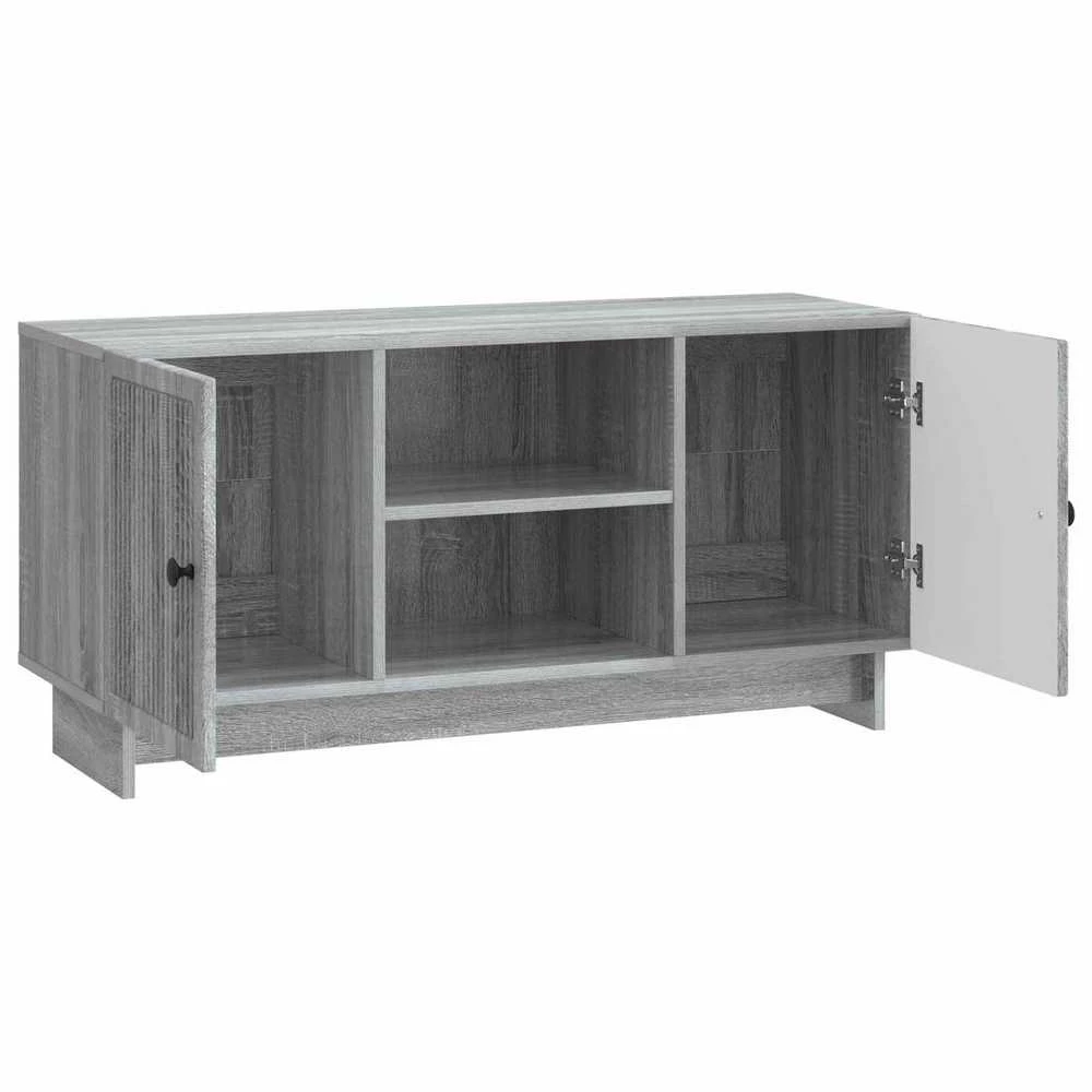 TV staliukas Televizoriaus spintelė 102 x 34,5 x 50 cm Pilka Sonoma