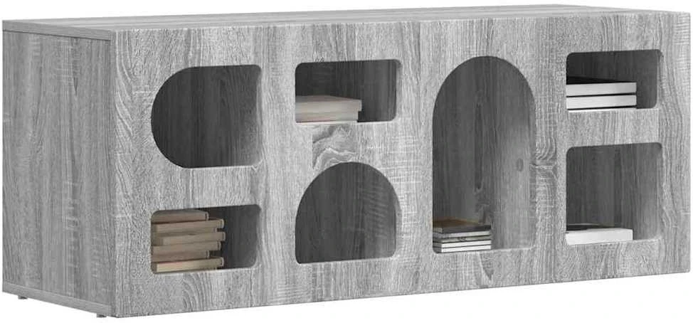 TV staliukas Televizoriaus spintelė ELST 100 x 35 x 40 cm Pilkas Sonoma