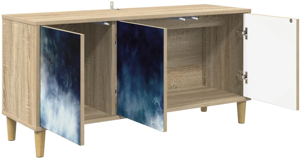 TV staliukas Televizoriaus spintelė RAALTE 102 x 33 x 50 cm Sonoma ąžuolo
