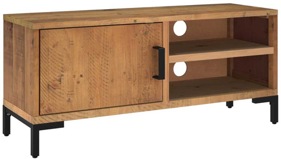TV staliukas Televizoriaus spintelė, ruda, 90x30x40cm, pušies masyvas