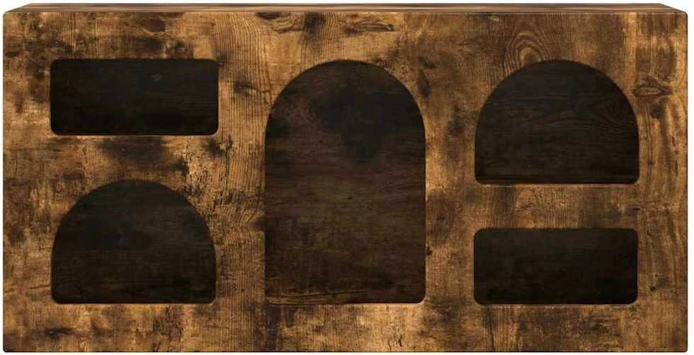 TV staliukas Televizoriaus spintelė ELST 80 x 35 x 40 cm Rūkyta ąžuolas