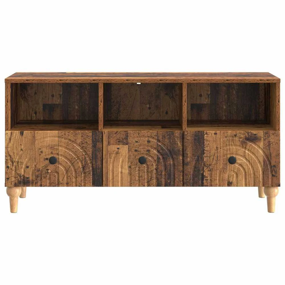 TV staliukas Televizoriaus spintelė 102 x 34,5 x 50 cm Senas medis