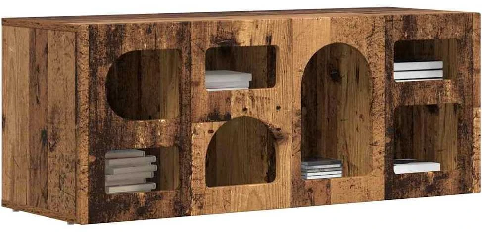 TV staliukas Televizoriaus spintelė ELST 100 x 35 x 40 cm Senas medis