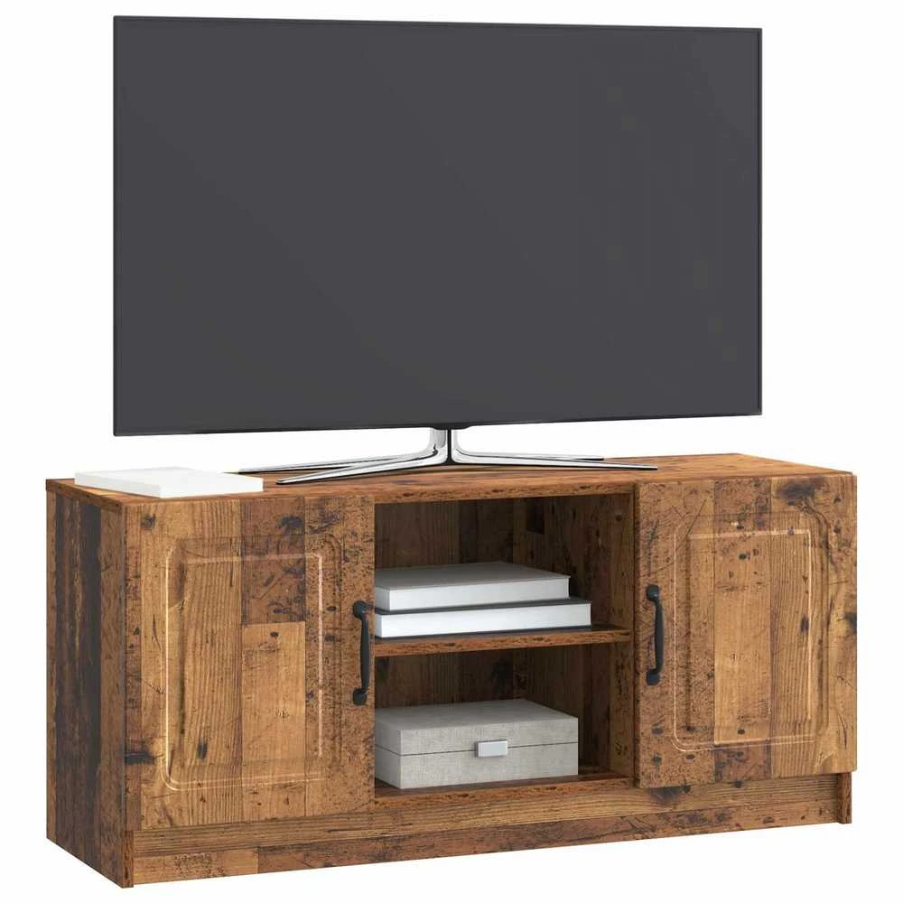 TV staliukas Televizoriaus spintelė Sendintos medienos 102 x 34,5 x 47 cm