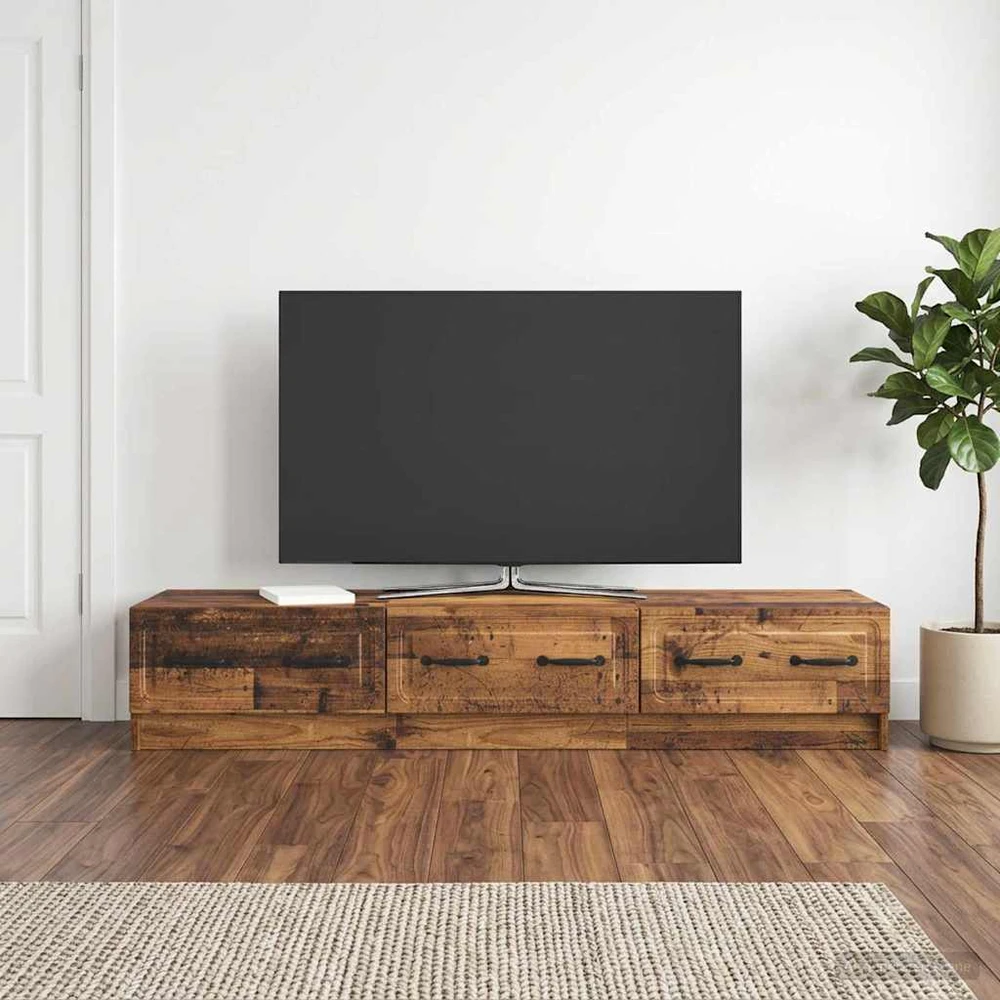 TV staliukas Televizoriaus spintelė 147 x 34,5 x 27 cm Sendintos medienos