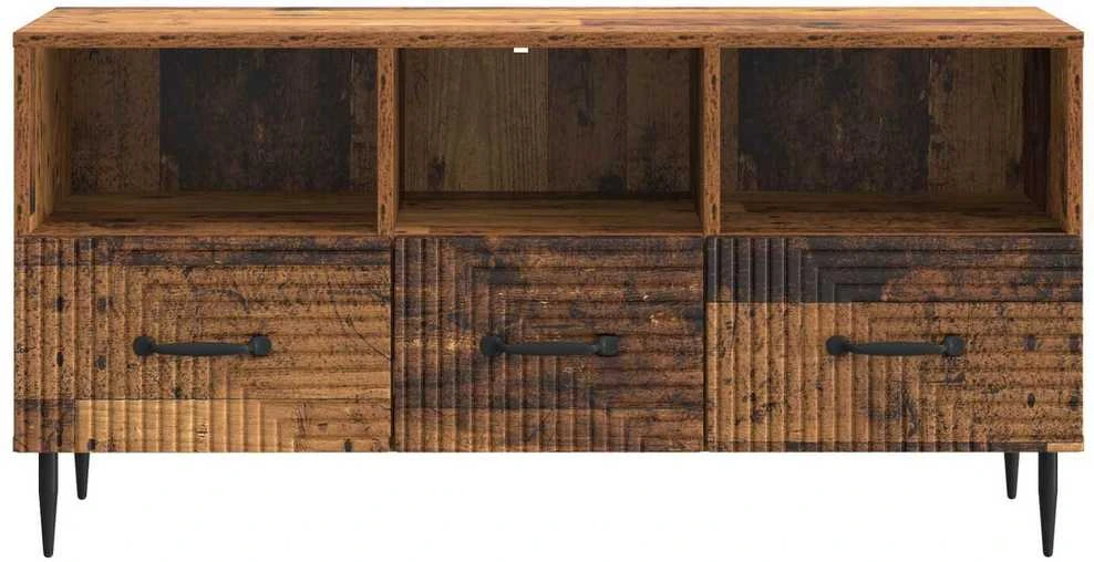 TV staliukas Televizoriaus spintelė Sendintos medienos 102 x 34,5 x 50 cm