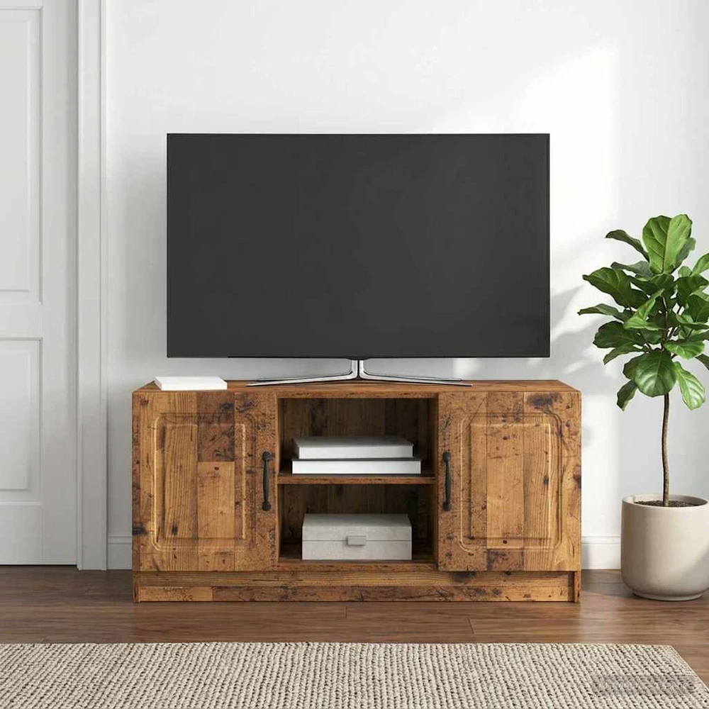 TV staliukas Televizoriaus spintelė Sendintos medienos 102 x 34,5 x 47 cm