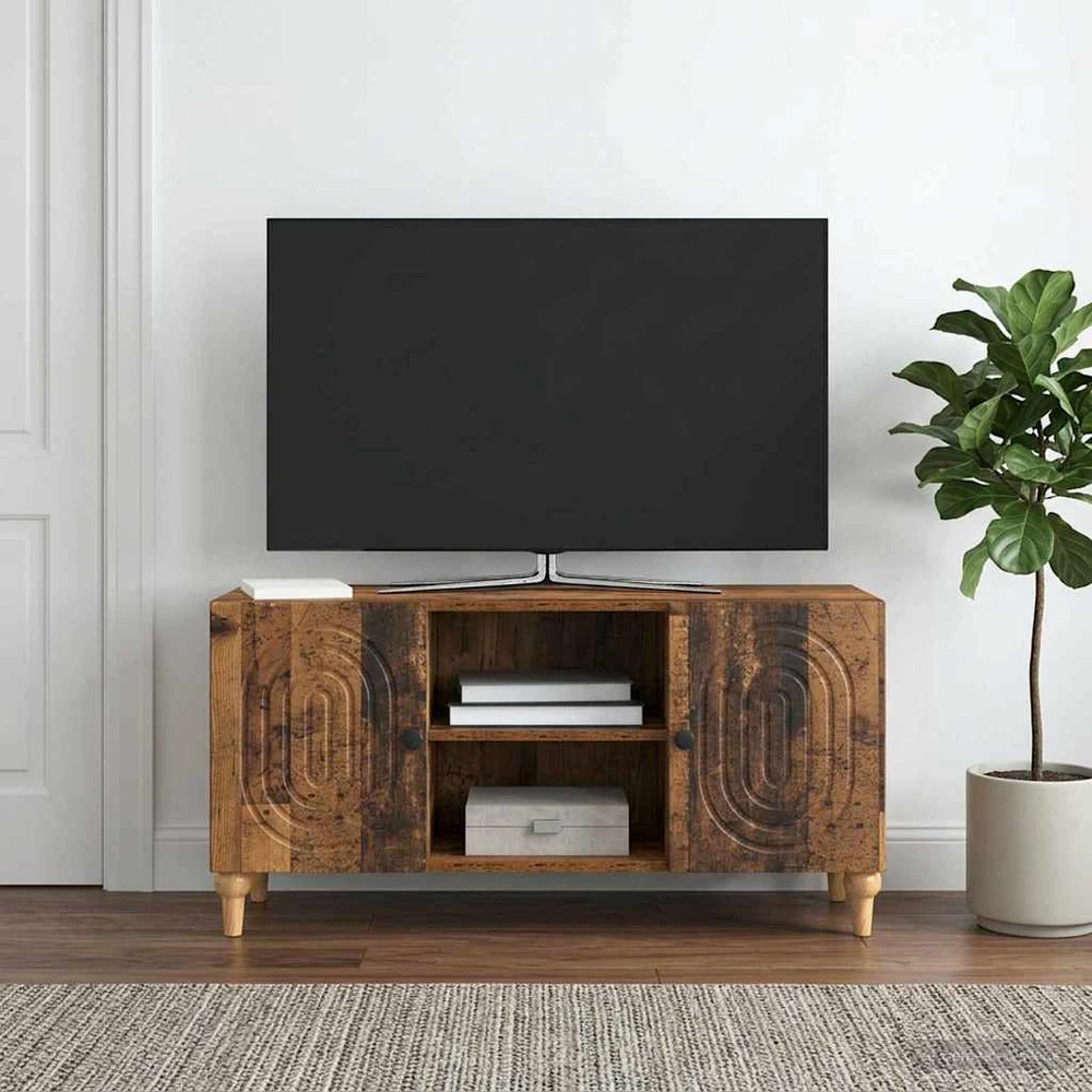 TV staliukas Televizoriaus spintelė Sendintos medienos 102 x 34,5 x 50 cm