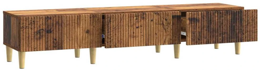 TV staliukas Televizoriaus spintelė Sendintos medienos 147 x 34,5 x 30 cm