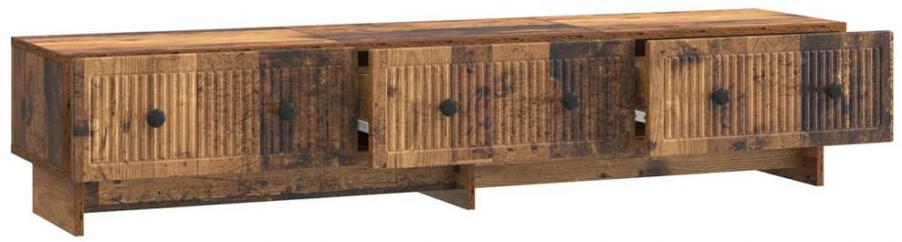 TV staliukas Televizoriaus spintelė 147 x 34,5 x 30 cm Sendintos medienos