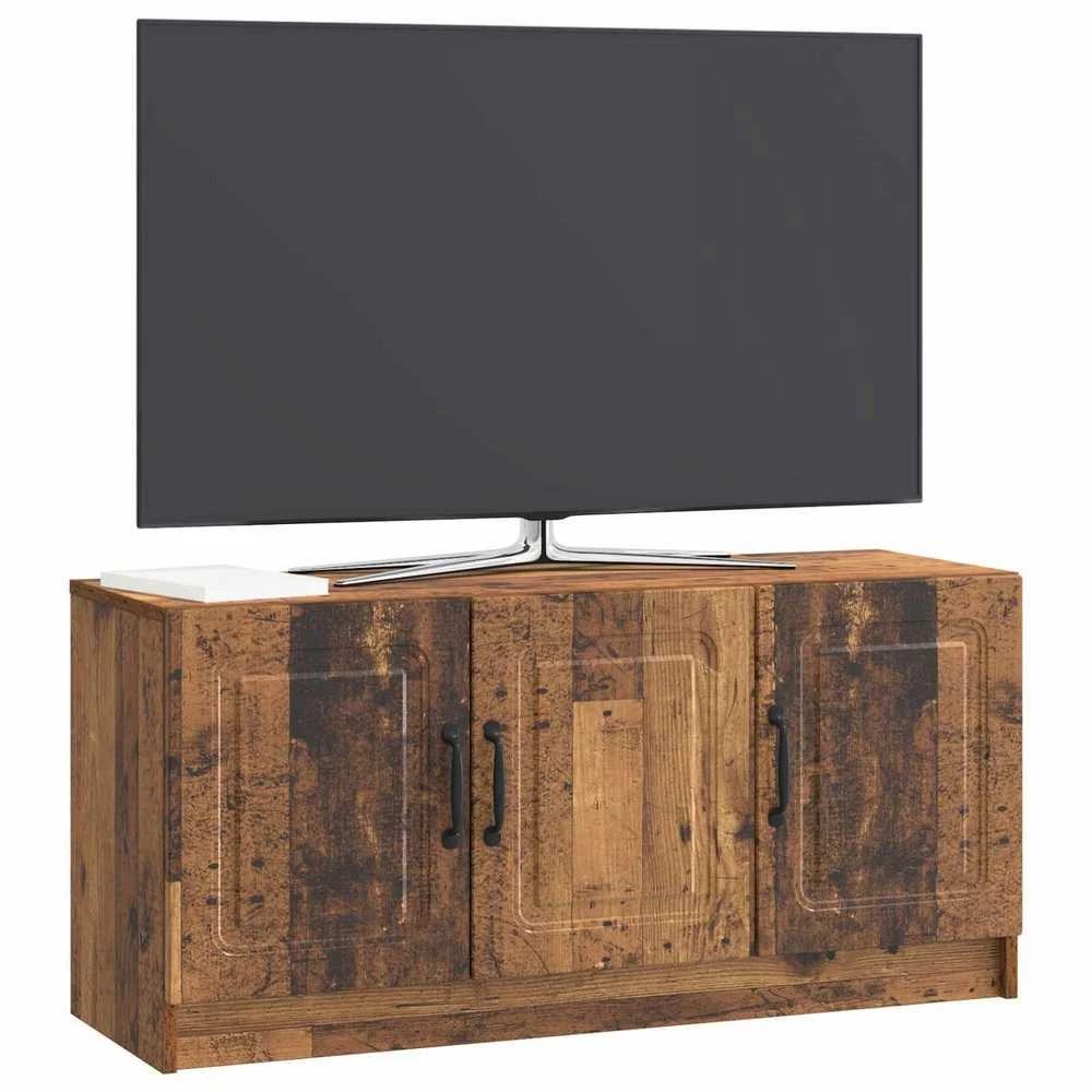 TV staliukas Televizoriaus spintelė Sendintos medienos 99 x 34,5 x 47 cm