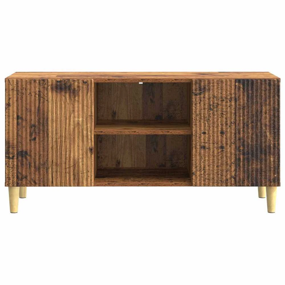 TV staliukas Televizoriaus spintelė 102 x 34,5 x 50 cm Sendintos medienos
