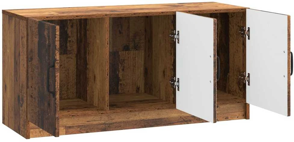 TV staliukas Televizoriaus spintelė Sendintos medienos 99 x 34,5 x 47 cm