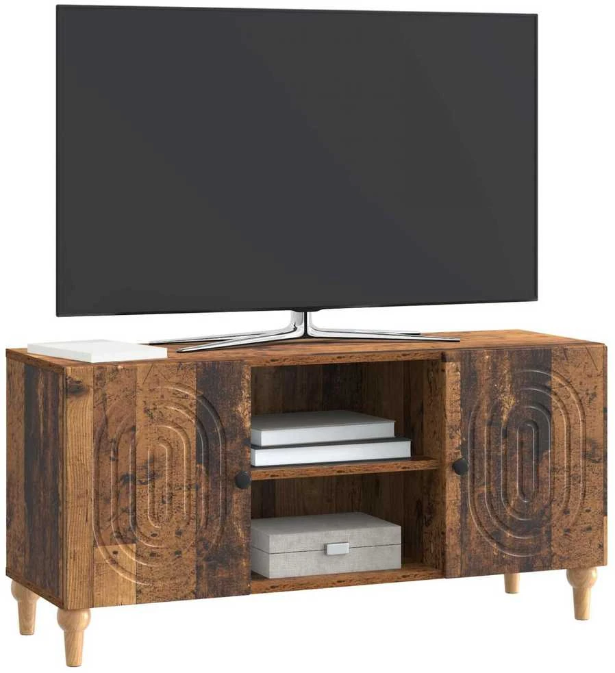 TV staliukas Televizoriaus spintelė Sendintos medienos 102 x 34,5 x 50 cm