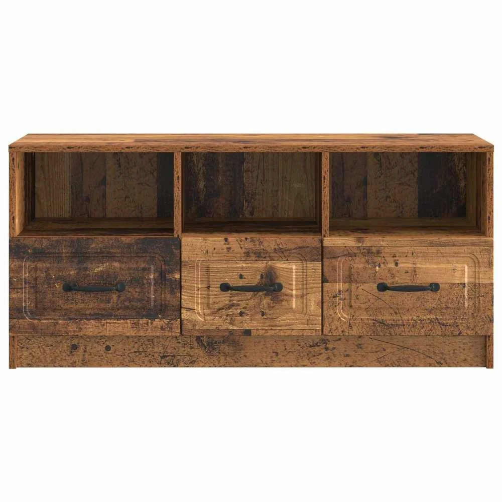 TV staliukas Televizoriaus spintelė Sendintos medienos 102 x 34,5 x 47 cm