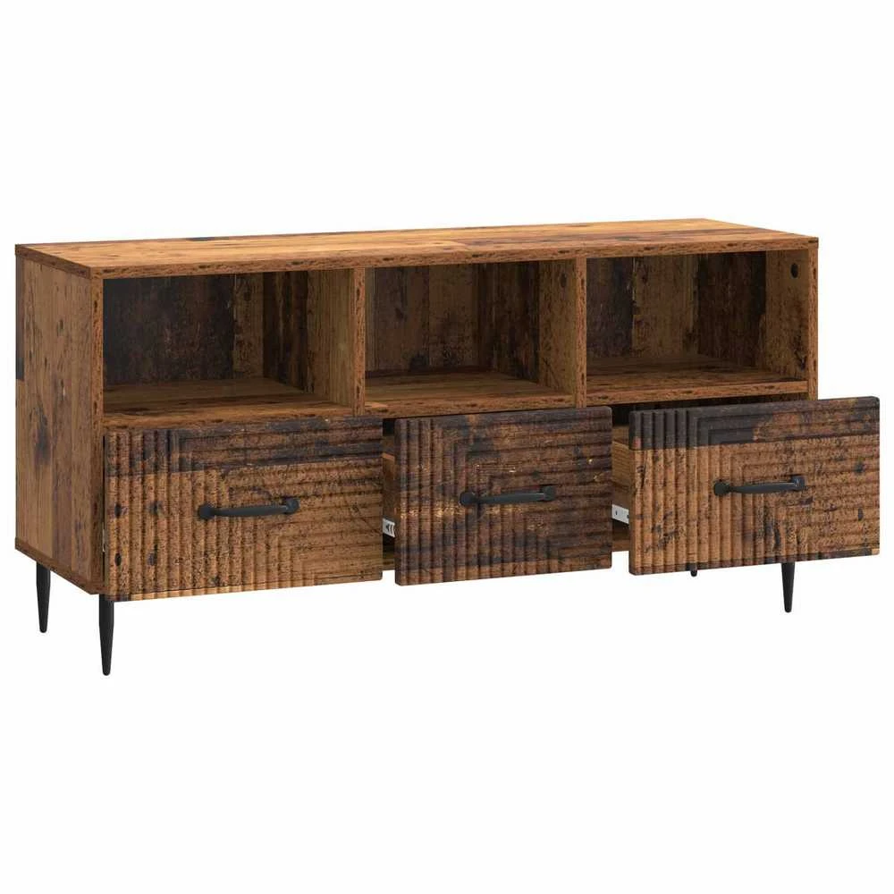 TV staliukas Televizoriaus spintelė Sendintos medienos 102 x 34,5 x 50 cm