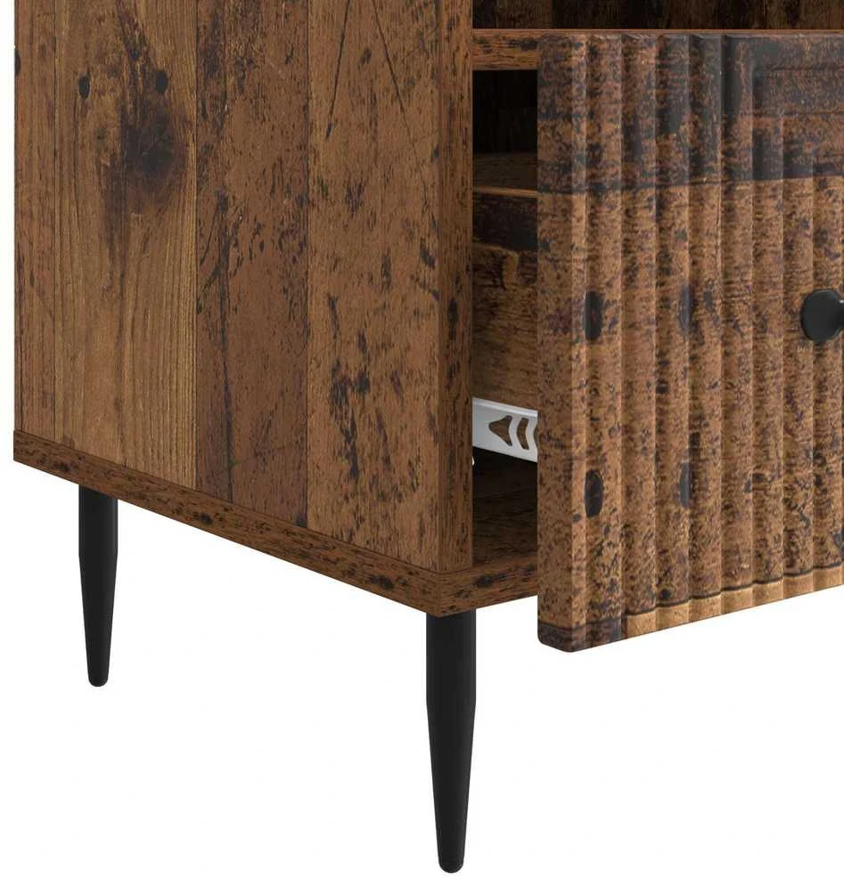 TV staliukas Televizoriaus spintelė Sendintos medienos 102 x 34,5 x 50 cm