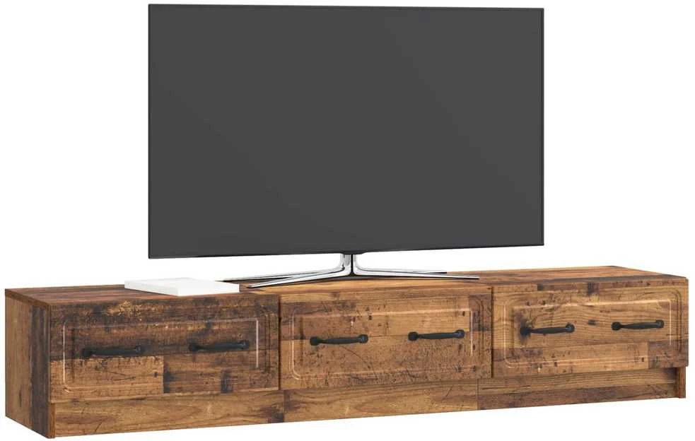 TV staliukas Televizoriaus spintelė 147 x 34,5 x 27 cm Sendintos medienos