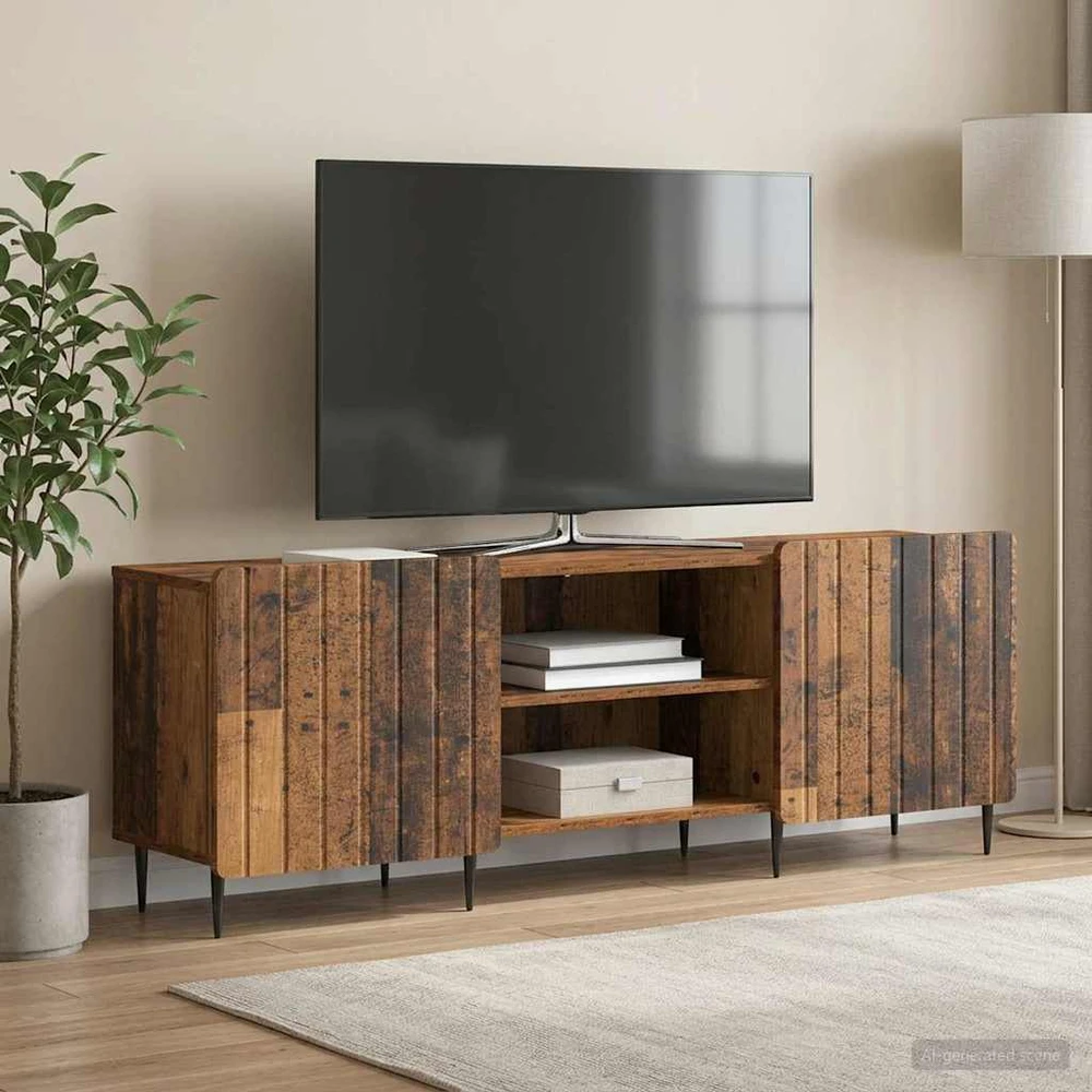 TV staliukas Televizoriaus spintelė Sendintos medienos 150 x 31 x 52 cm