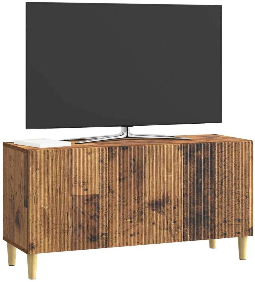 TV staliukas Televizoriaus spintelė 99 x 34,5 x 50 cm Sendintos medienos