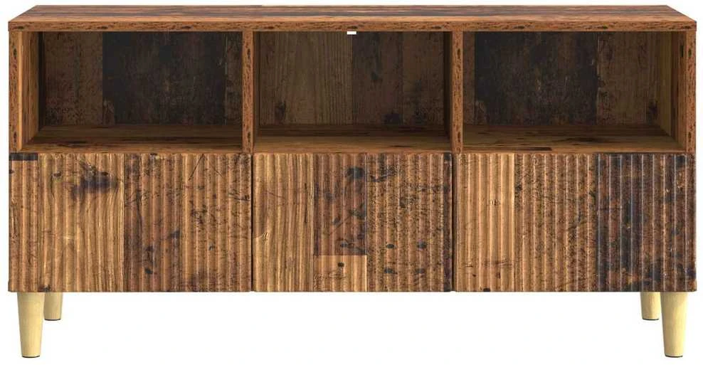 TV staliukas Televizoriaus spintelė 102 x 34,5 x 50 cm Sendintos medienos