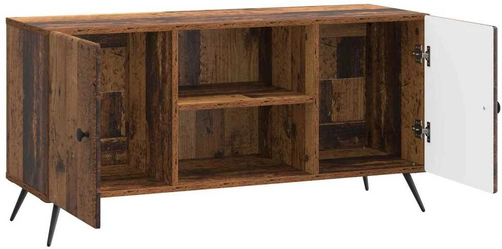 TV staliukas Televizoriaus spintelė 102 x 34,5 x 50 cm Sendintos medienos