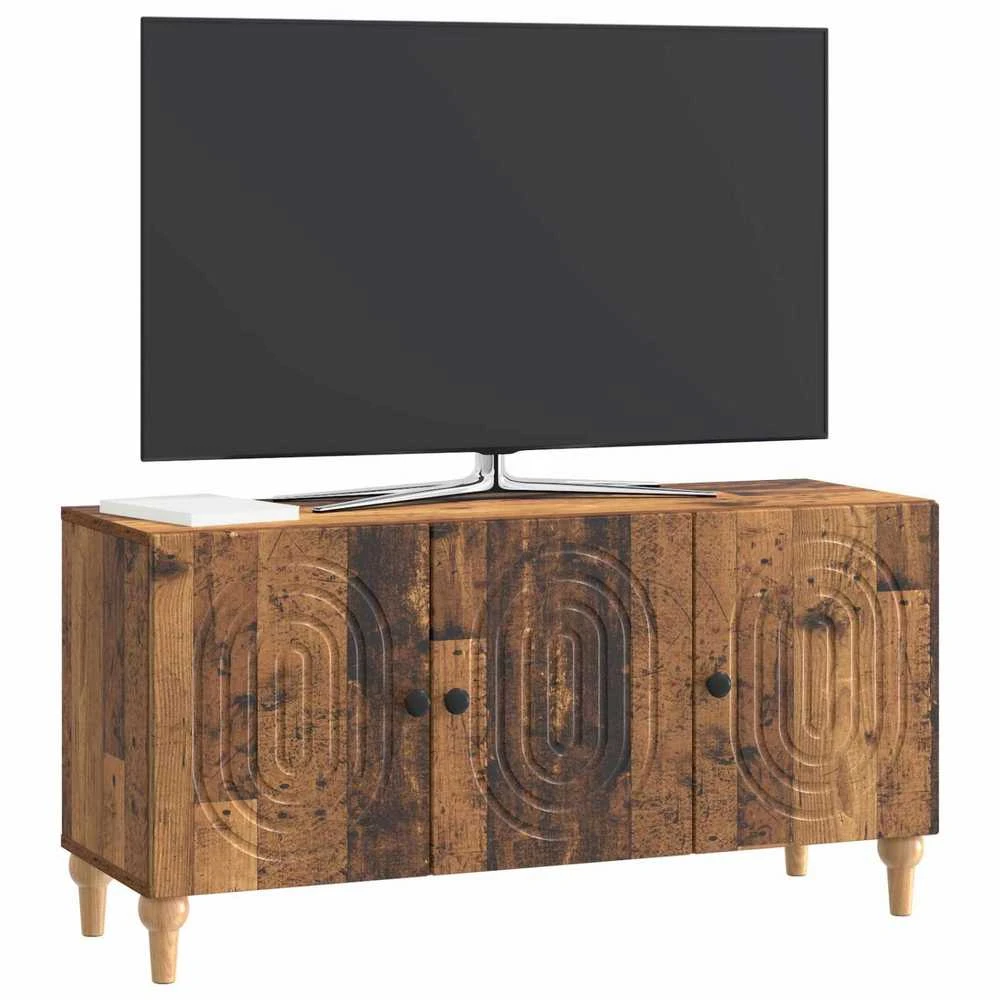 TV staliukas Televizoriaus spintelė 99 x 34,5 x 50 cm Sendintos medienos