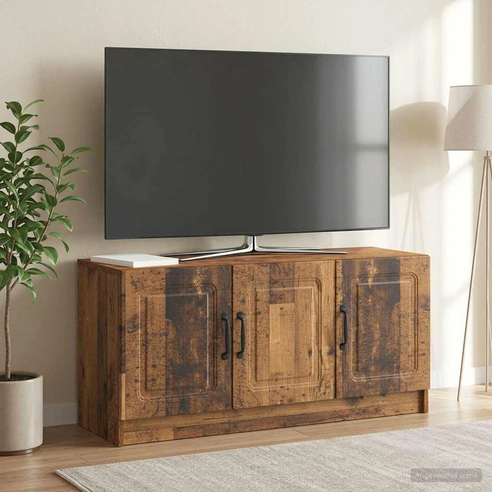 TV staliukas Televizoriaus spintelė Sendintos medienos 99 x 34,5 x 47 cm