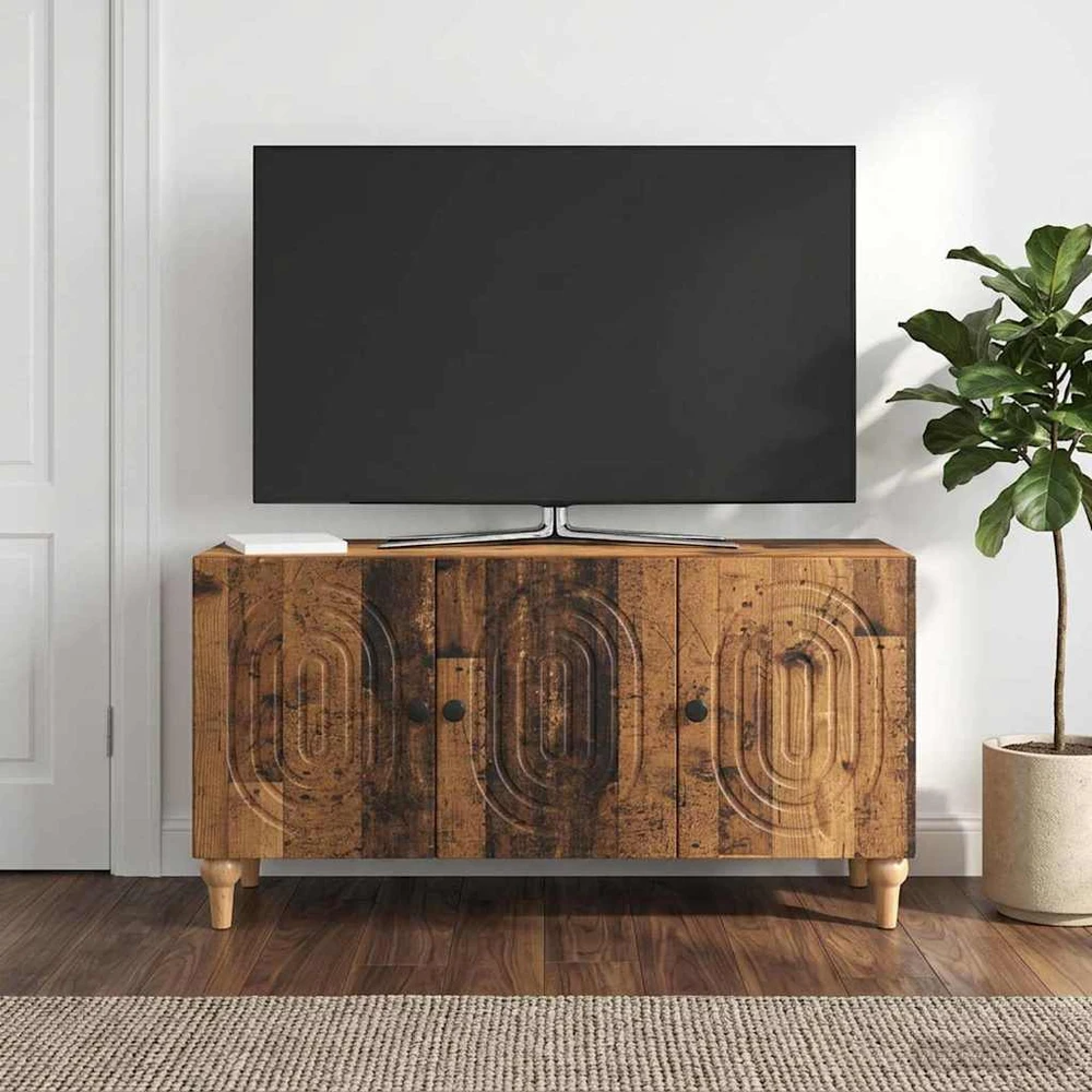 TV staliukas Televizoriaus spintelė 99 x 34,5 x 50 cm Sendintos medienos