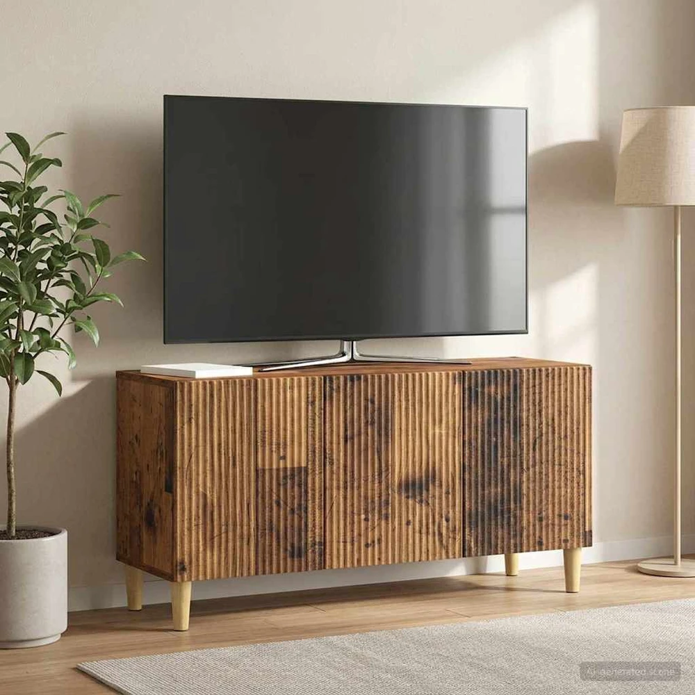 TV staliukas Televizoriaus spintelė 99 x 34,5 x 50 cm Sendintos medienos