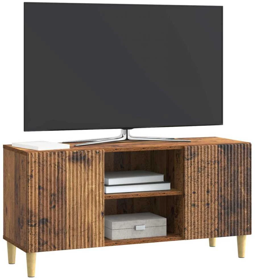 TV staliukas Televizoriaus spintelė 102 x 34,5 x 50 cm Sendintos medienos