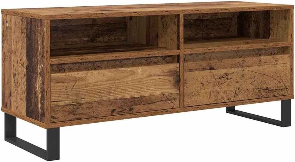 TV staliukas Televizoriaus spintelė Senovinis medis 100 x 34,5 x 44,5 cm