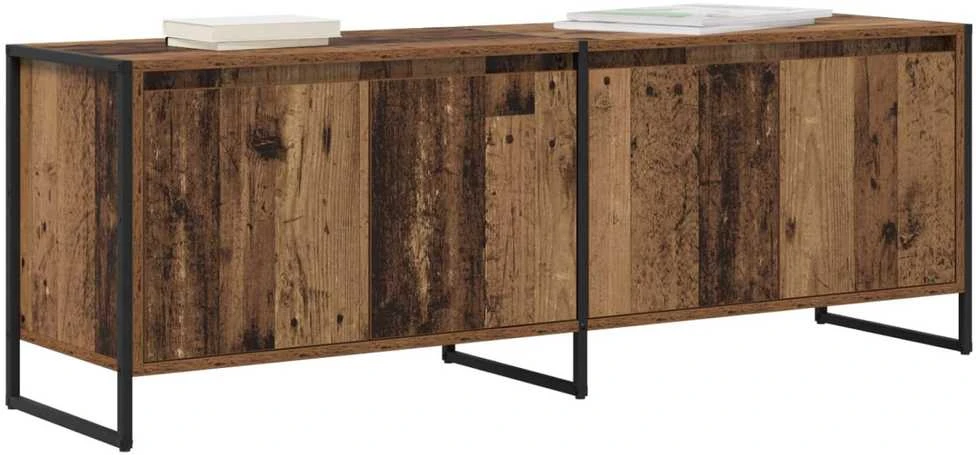 TV staliukas Televizoriaus spintelė 140 x 36 x 49.5 cm Senovinis medis