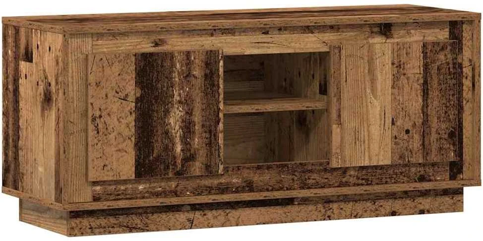 TV staliukas Televizoriaus spintelė 102 x 35 x 45 cm Senovinis medis