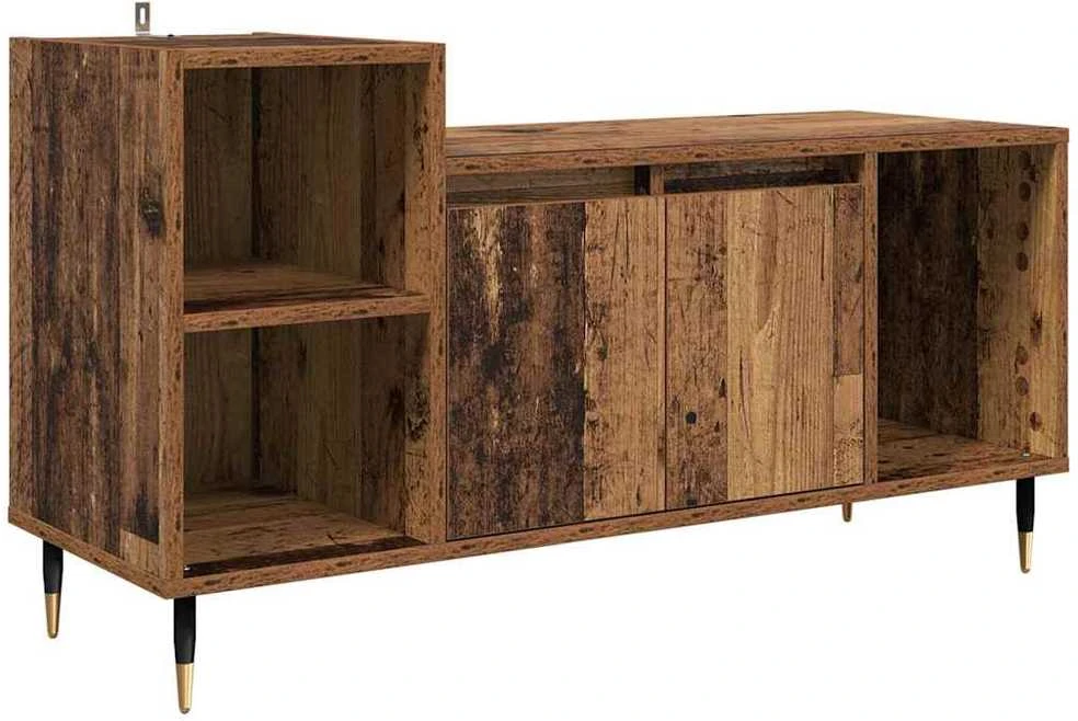 TV staliukas Televizoriaus spintelė 100 x 35 x 55 cm Senovinis medis
