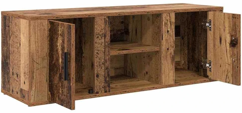 TV staliukas Televizoriaus spintelė 100 x 31,5 x 35 cm Senovinis medis