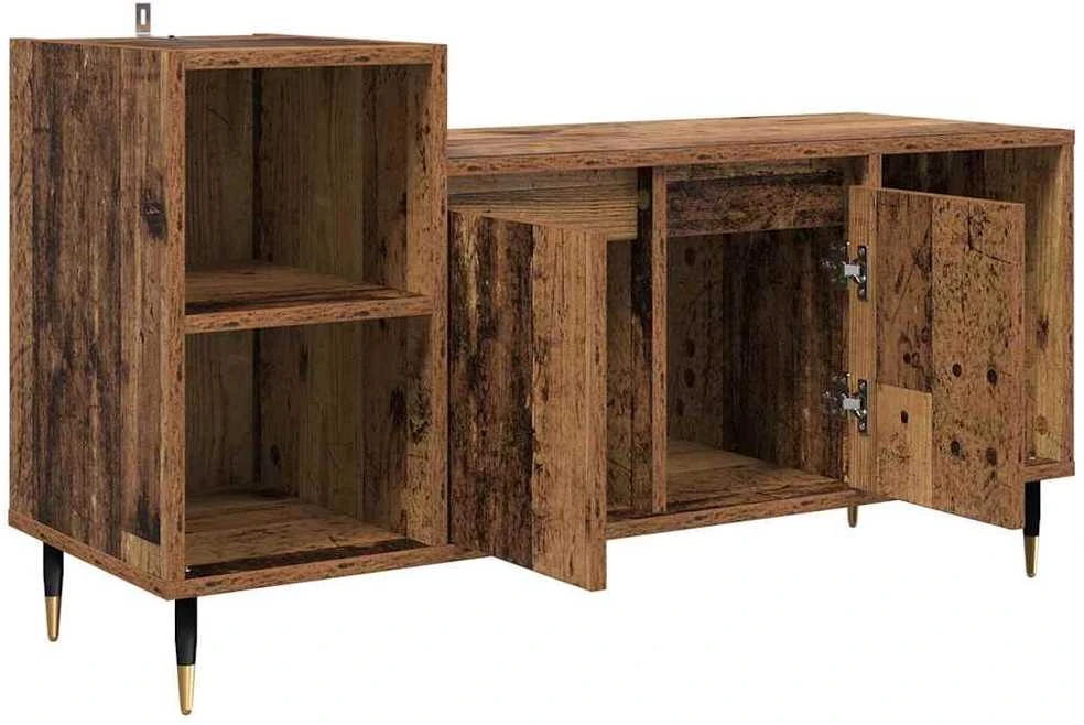 TV staliukas Televizoriaus spintelė 100 x 35 x 55 cm Senovinis medis