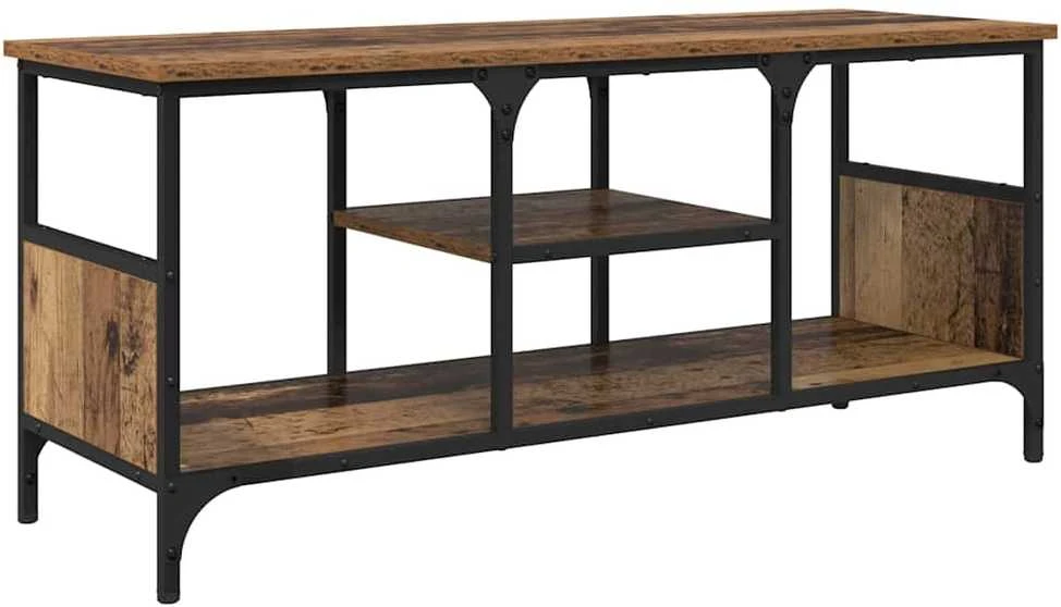TV staliukas Televizoriaus spintelė Senovinis medis 100 x 35 x 45 cm