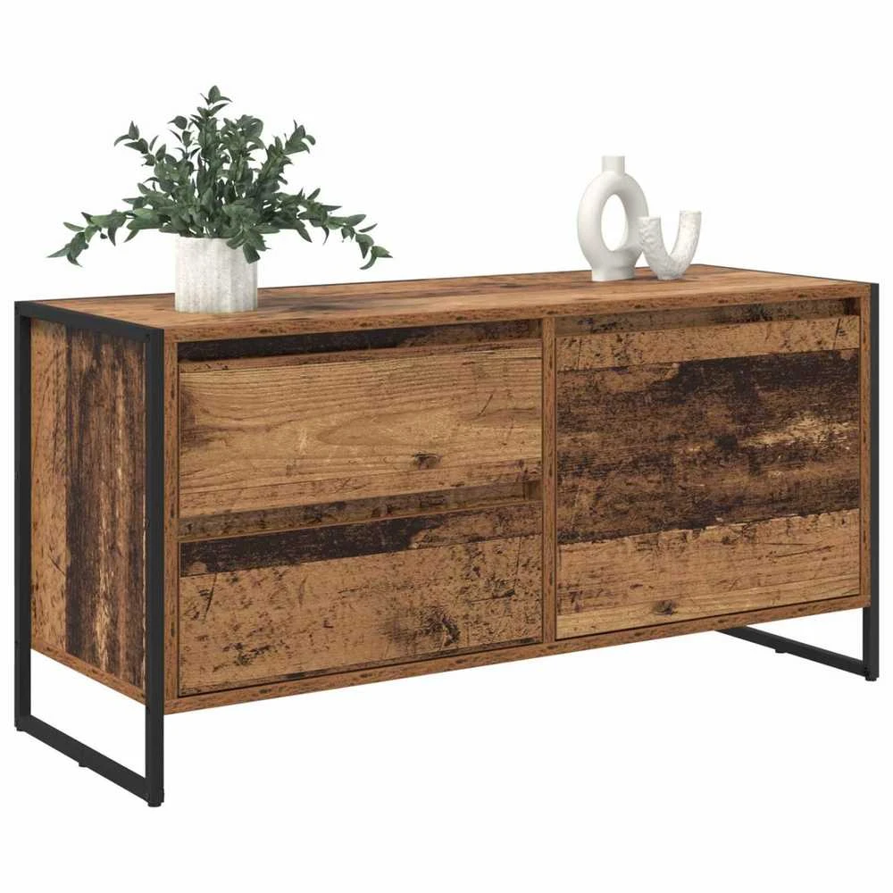 TV staliukas Televizoriaus spintelė 100 x 36 x 49.5 cm Senovinis medis