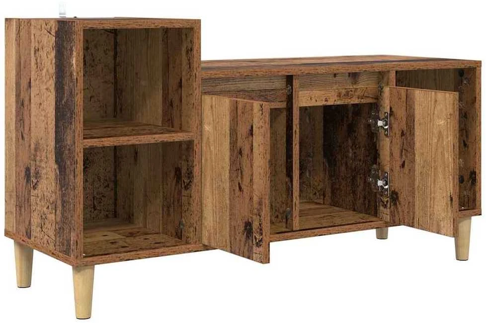 TV staliukas Televizoriaus spintelė 100 x 35 x 55 cm Senovinis medis