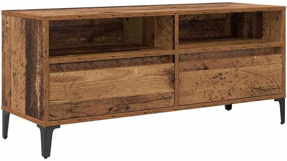 TV staliukas Televizoriaus spintelė Senovinis medis 100 x 34,5 x 44,5 cm